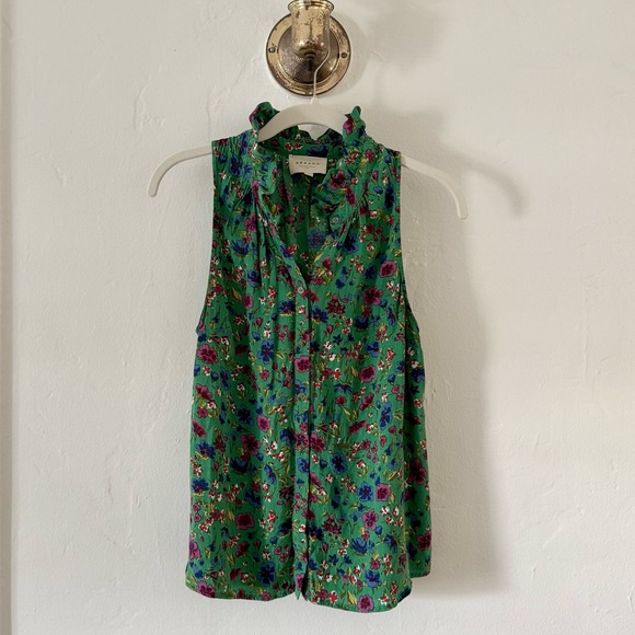 Sézane- CHEMISE ERINA button up tank - Picture 1 of 4